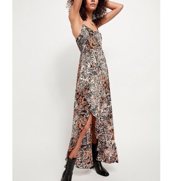 Free People Forever Yours Smocked Maxi Slip Dress - Picture 2 of 16